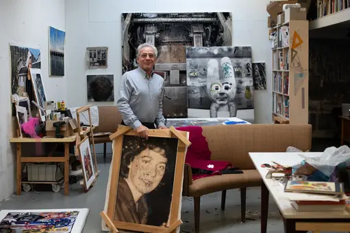 Berend Strik in zijn studio