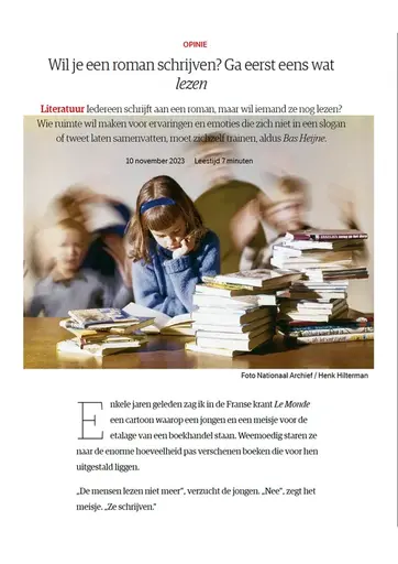 Opinie: Wil Je Een Roman Schrijven? Ga E