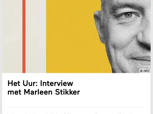 Podcast, Interview Met Marleen Stikker