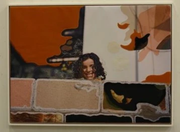 Palestinian Girl, 100 bij 80 cm. Bestikt