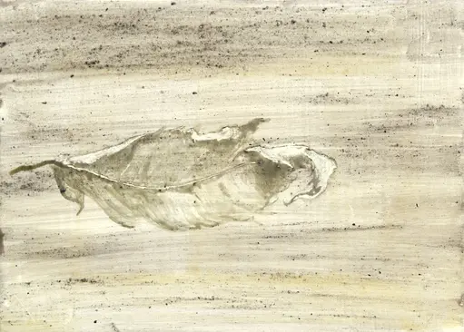 Boodschap, 2026, ei tempera op paneel 15