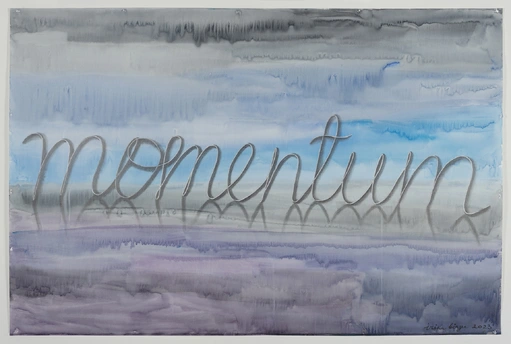 Momentum, 2023, aquarelverf, marker en p