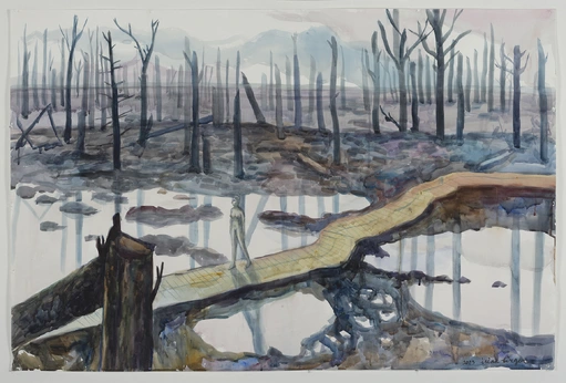 Zone IX, 2023, aquarelverf op papier, 10